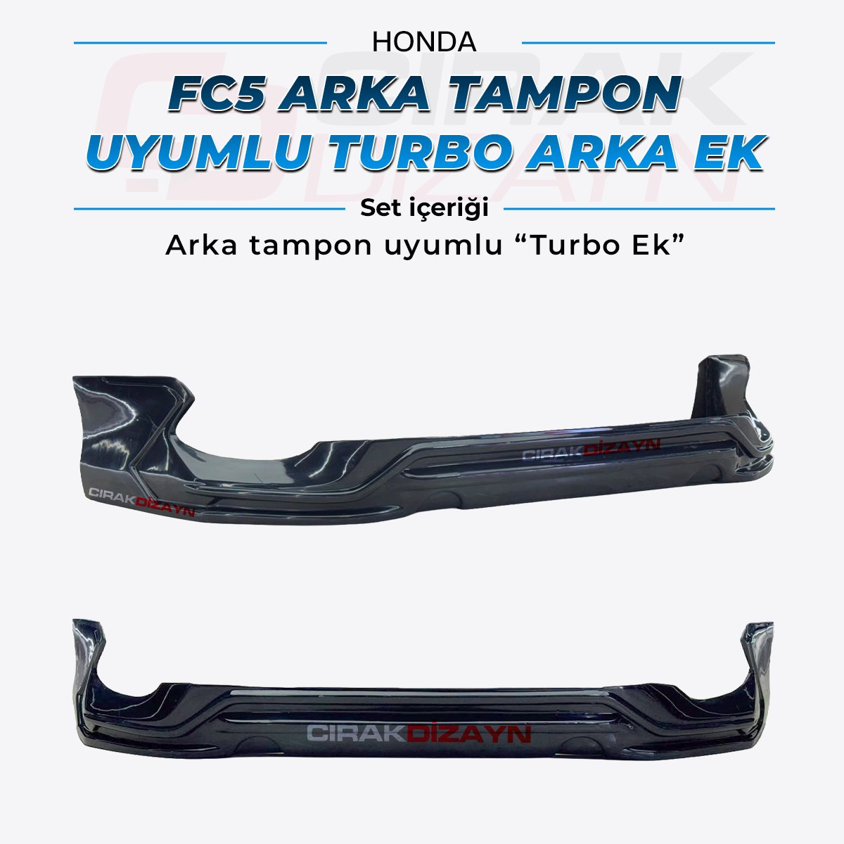 HondaHonda FC5 Uyumlu Turbo Arka Tampon EkiFC5 Tampon ekleri