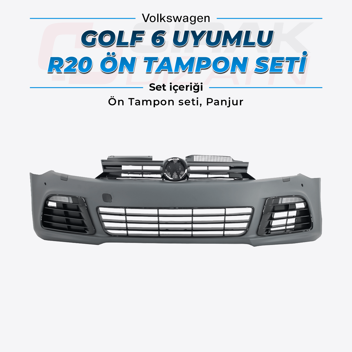 VolkswagenGolf 6 Uyumlu R20 Ön TamponGolf 5 ve 6