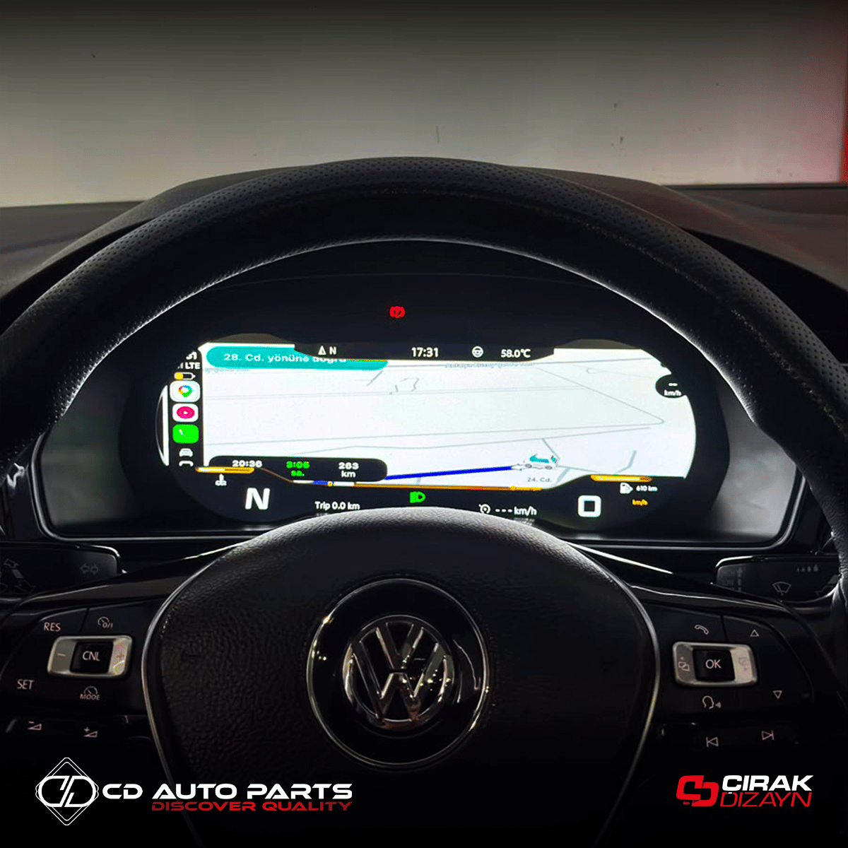 VolkswagenPassat B8 ve CC Uyumlu Hayalet EkranPASSAT B8 ve 8.5