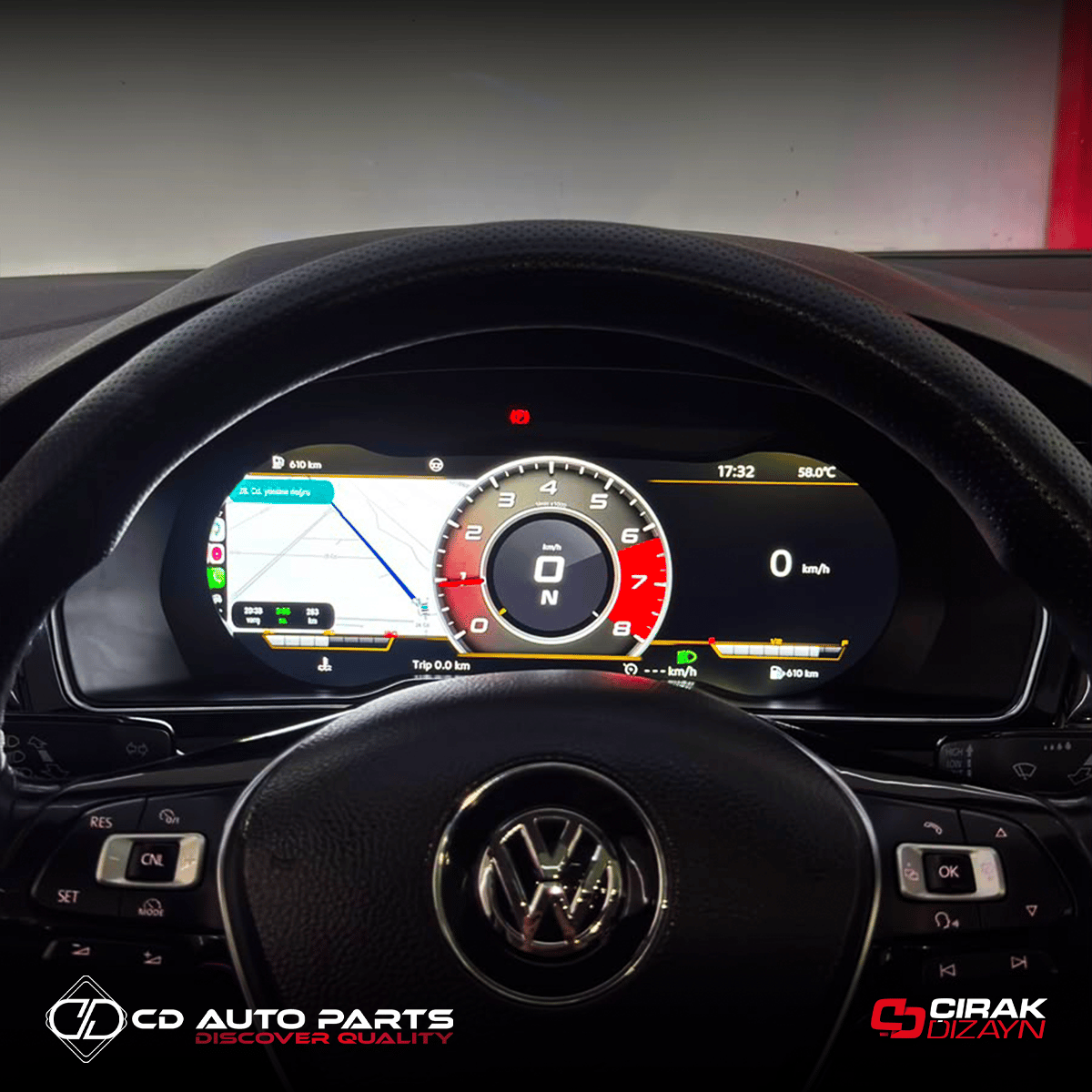 VolkswagenPassat B8 ve CC Uyumlu Hayalet EkranPASSAT B8 ve 8.5