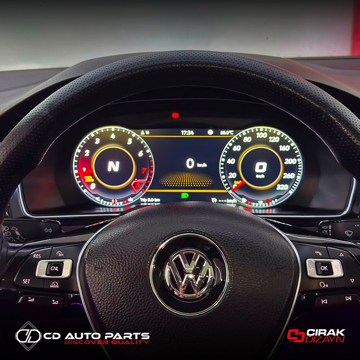VolkswagenPassat B8 ve CC Uyumlu Hayalet EkranPASSAT B8 ve 8.5
