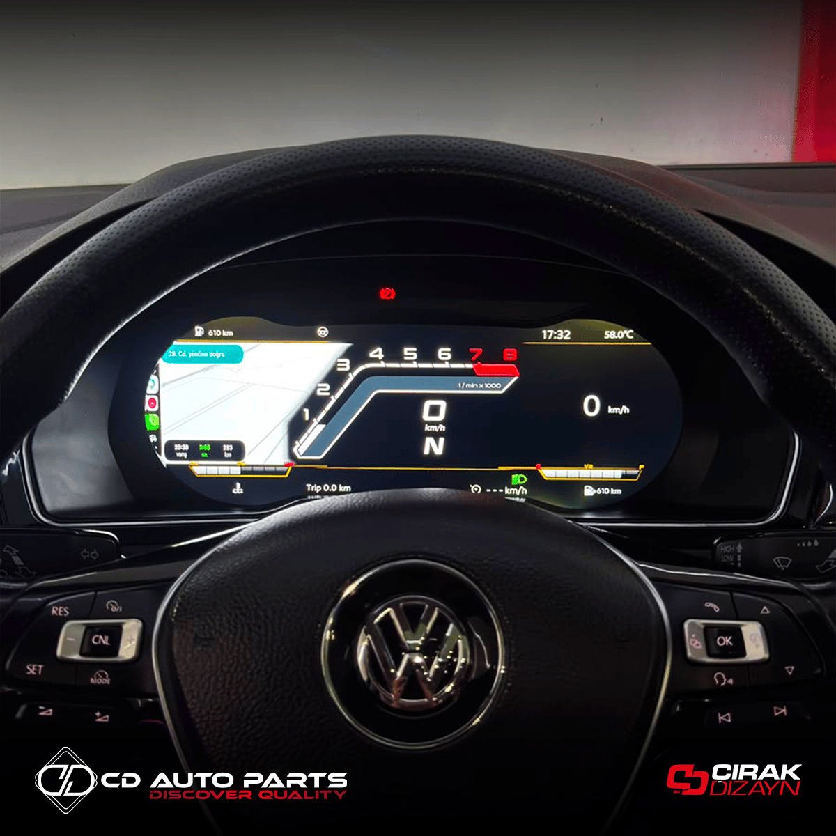 VolkswagenPassat B8 ve CC Uyumlu Hayalet EkranPASSAT B8 ve 8.5