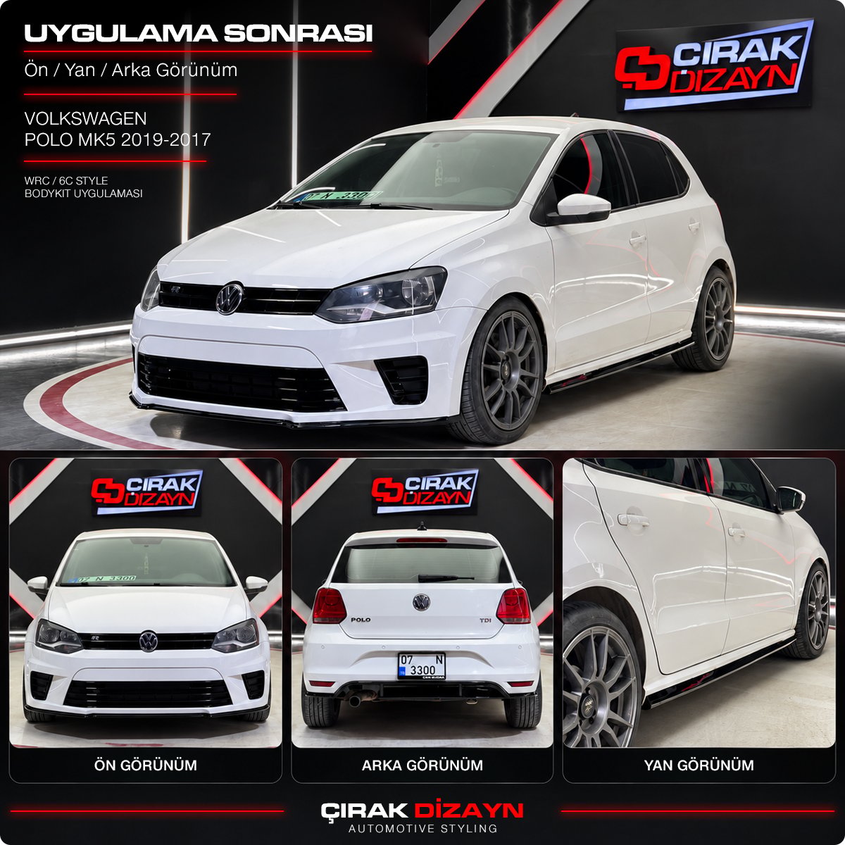 VolkswagenPolo Uyumlu WRC Bodykit / 6CPolo MK5 / Polo MK6