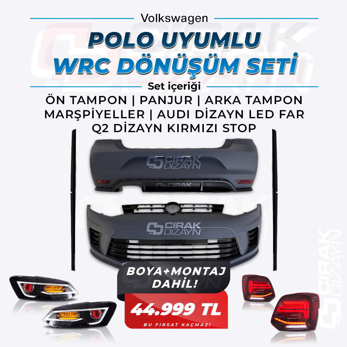 VW POLO UYUMLU WRC SET & AUDI FAR