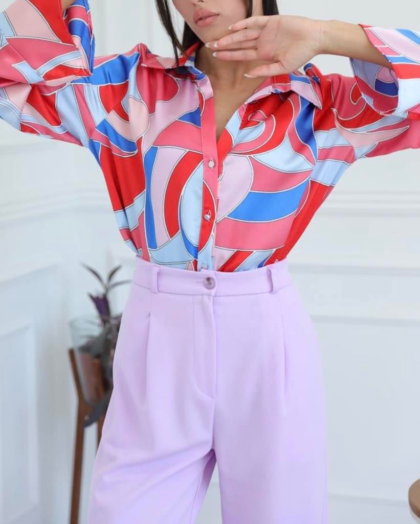 DOUBLE LİLA PANTOLON
