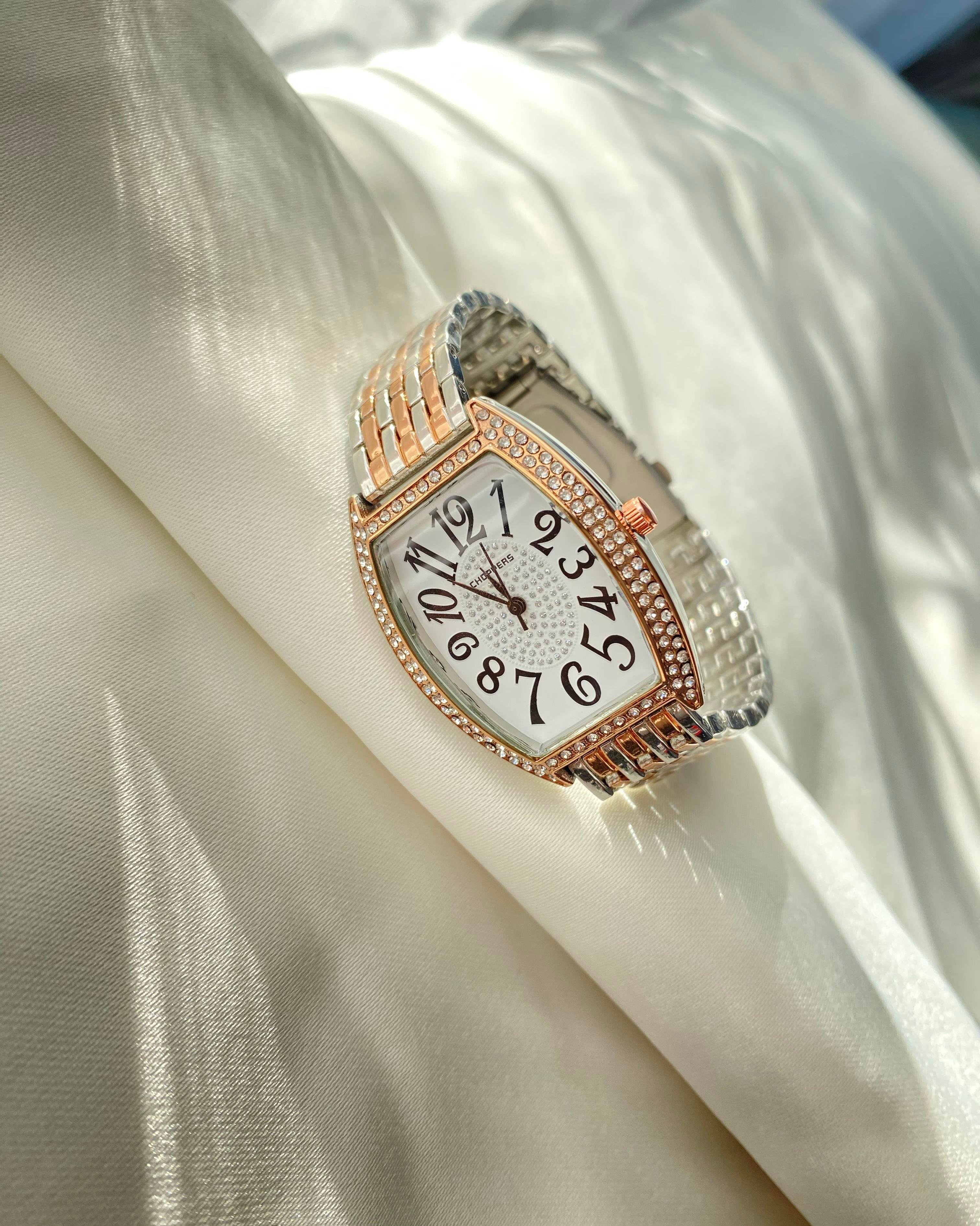 Hasır Kordon Rose Gold / Silver Saat