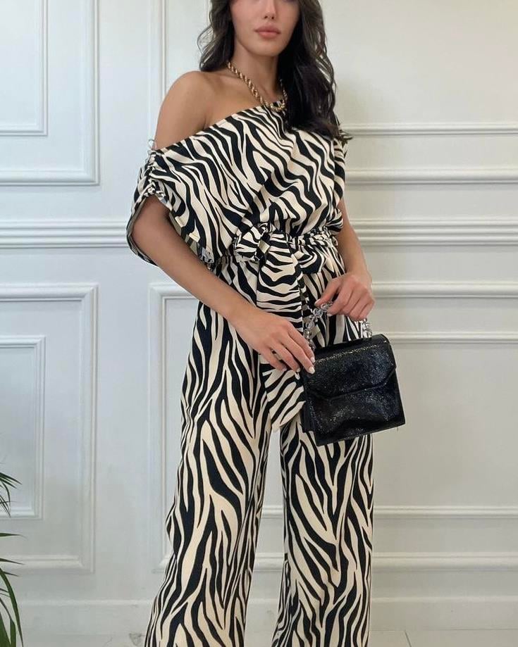 SATEN ZEBRA DESEN TULUM