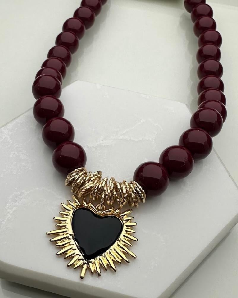 ZRA LOVE BORDO KOLYE