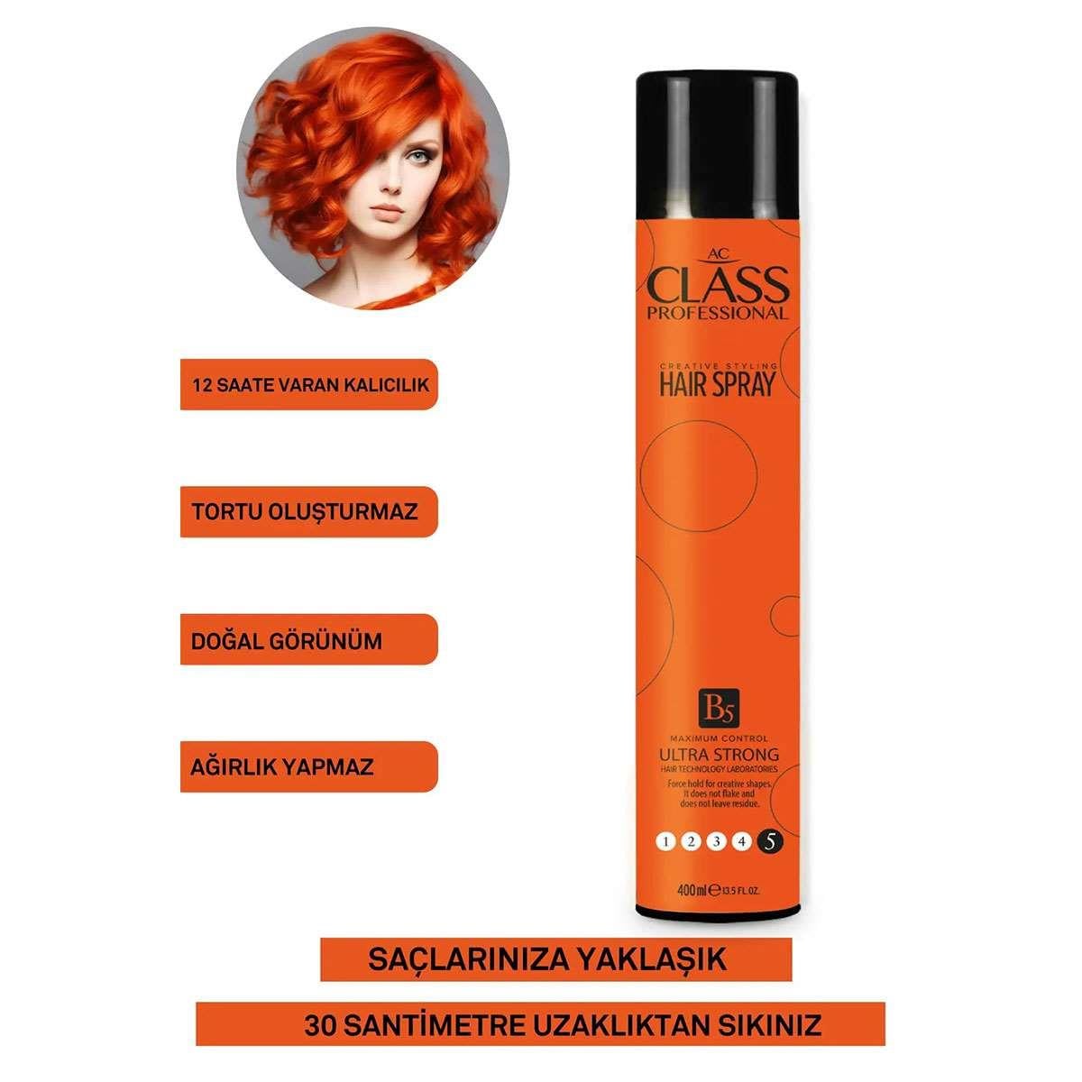 Ac Class Saç Spreyi Ultra Strong 400 ml