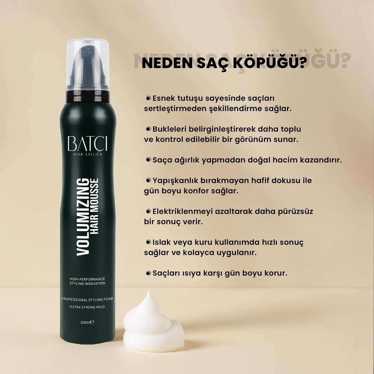 Batçı Saç Köpüğü 200 ml