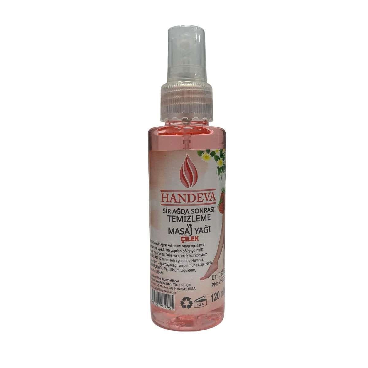 Handeva Ağda Temizleme ve Masaj Yağı Çilekli 120 ml