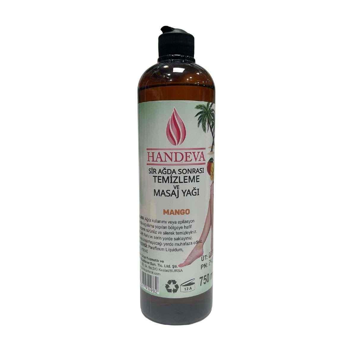 Handeva Ağda Temizleme ve Masaj Yağı Mango 750 ml