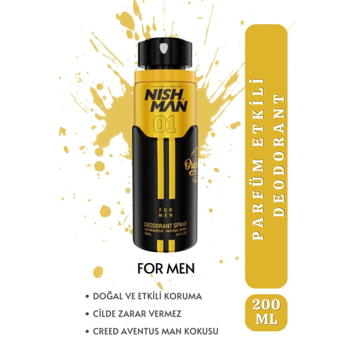 Nish Man Deodorant Erkek 200 ml 01