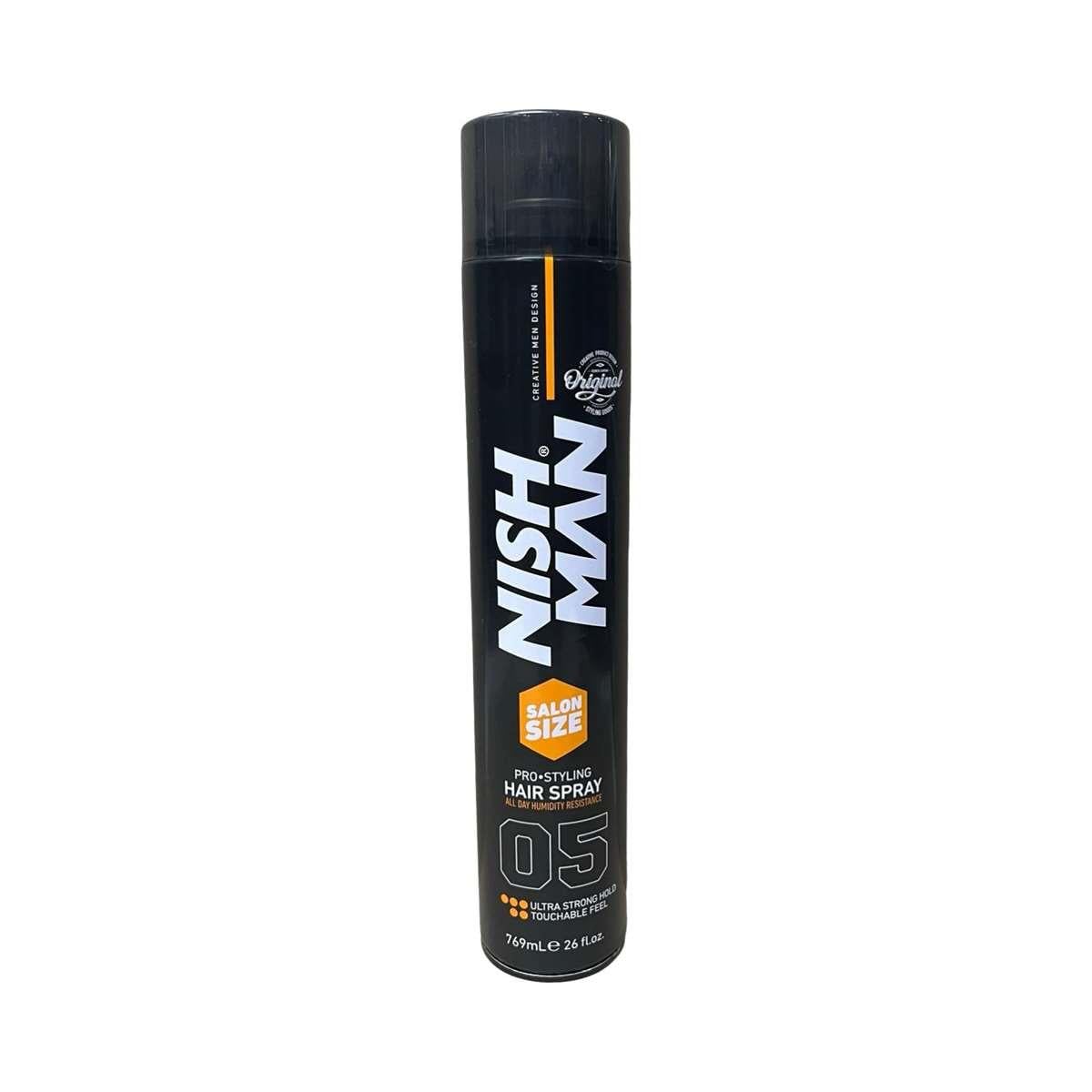 Nish Man Saç Spreyi Ultra Strong Hold 769 ml 05
