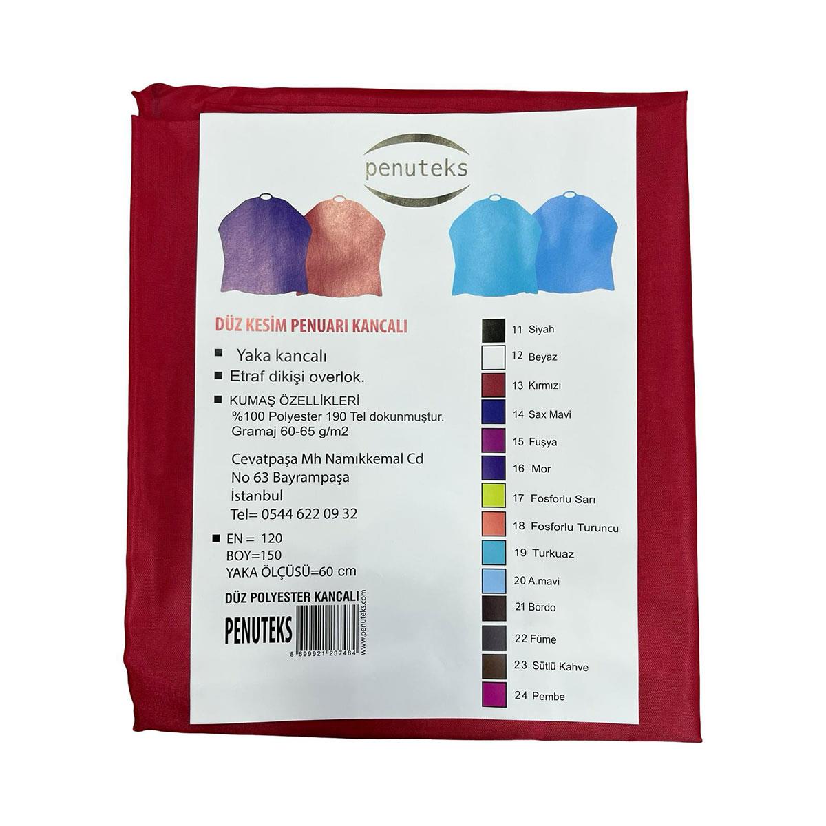 Penuteks Polyester Saç Kesim Penuarı Kırmızı