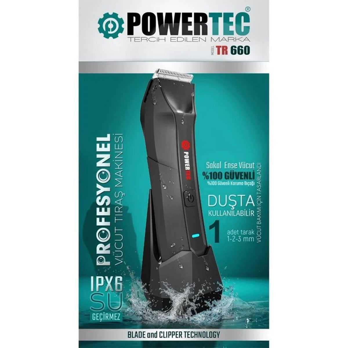 Powertec Sakal Ense Vucut Traş Makinesi Tr 660