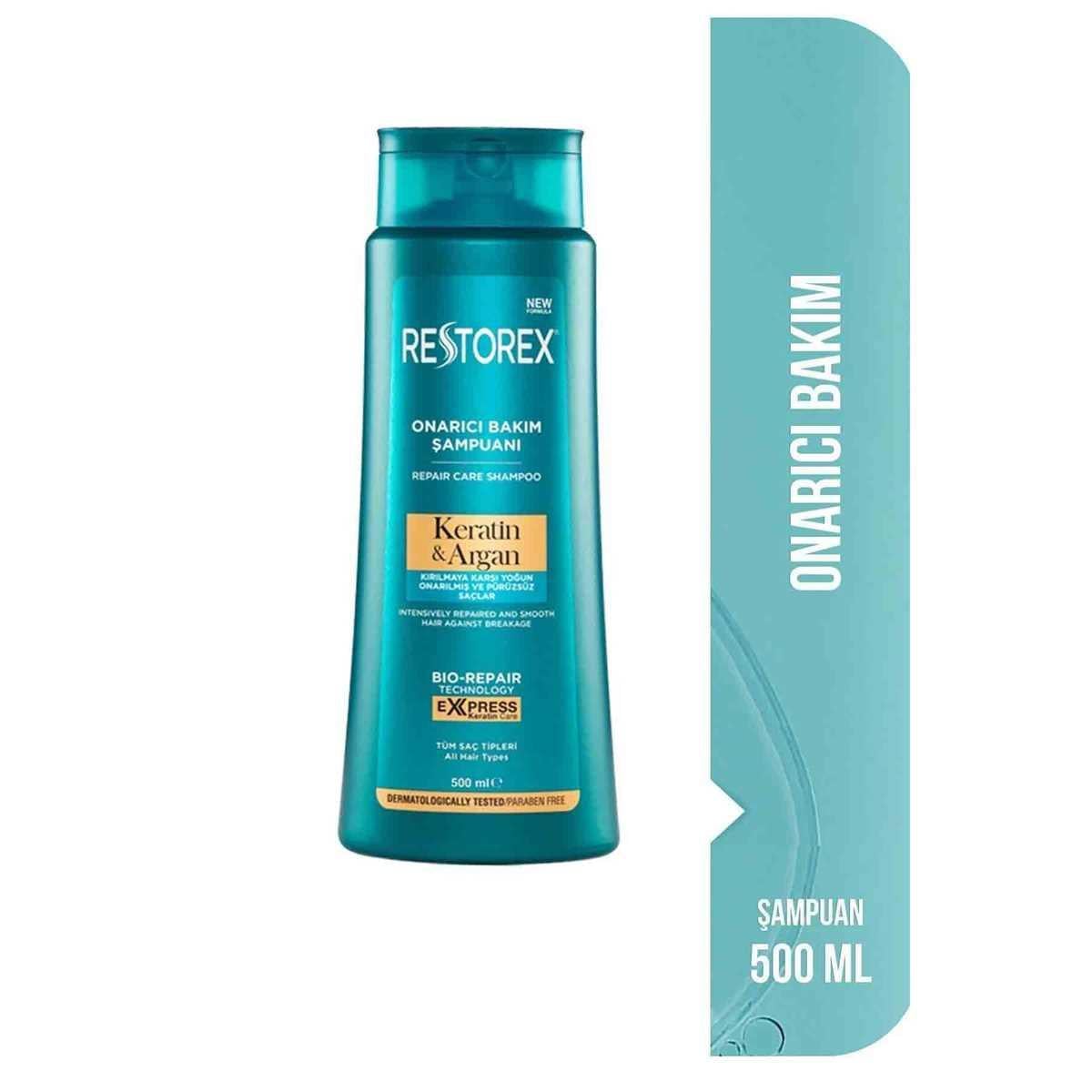 Restorex Şampuan Keratin ve Argan 500 ml