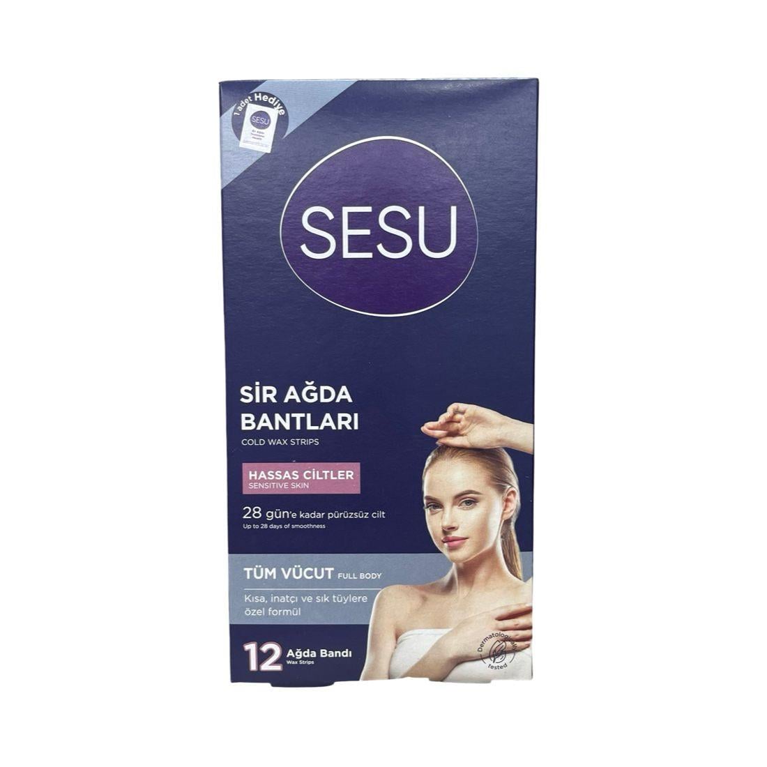 Sesu Sir Ağda Bandı Hassas Ciltler İçin 12 Li 