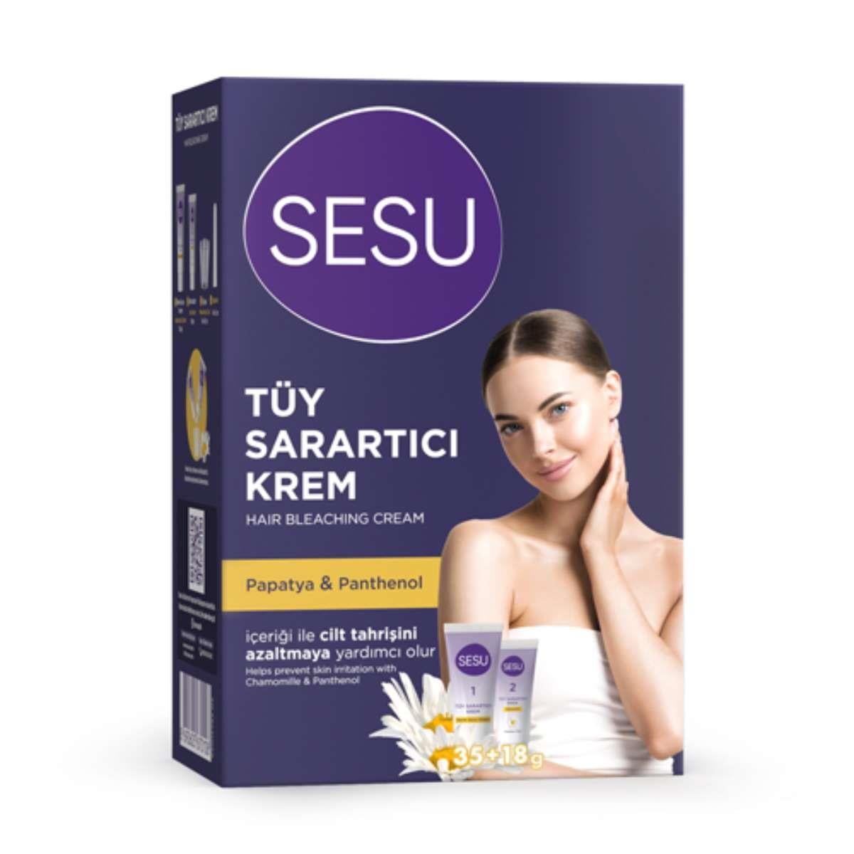 Sesu Tüy Sarartıcı Krem 35 g + 18 g