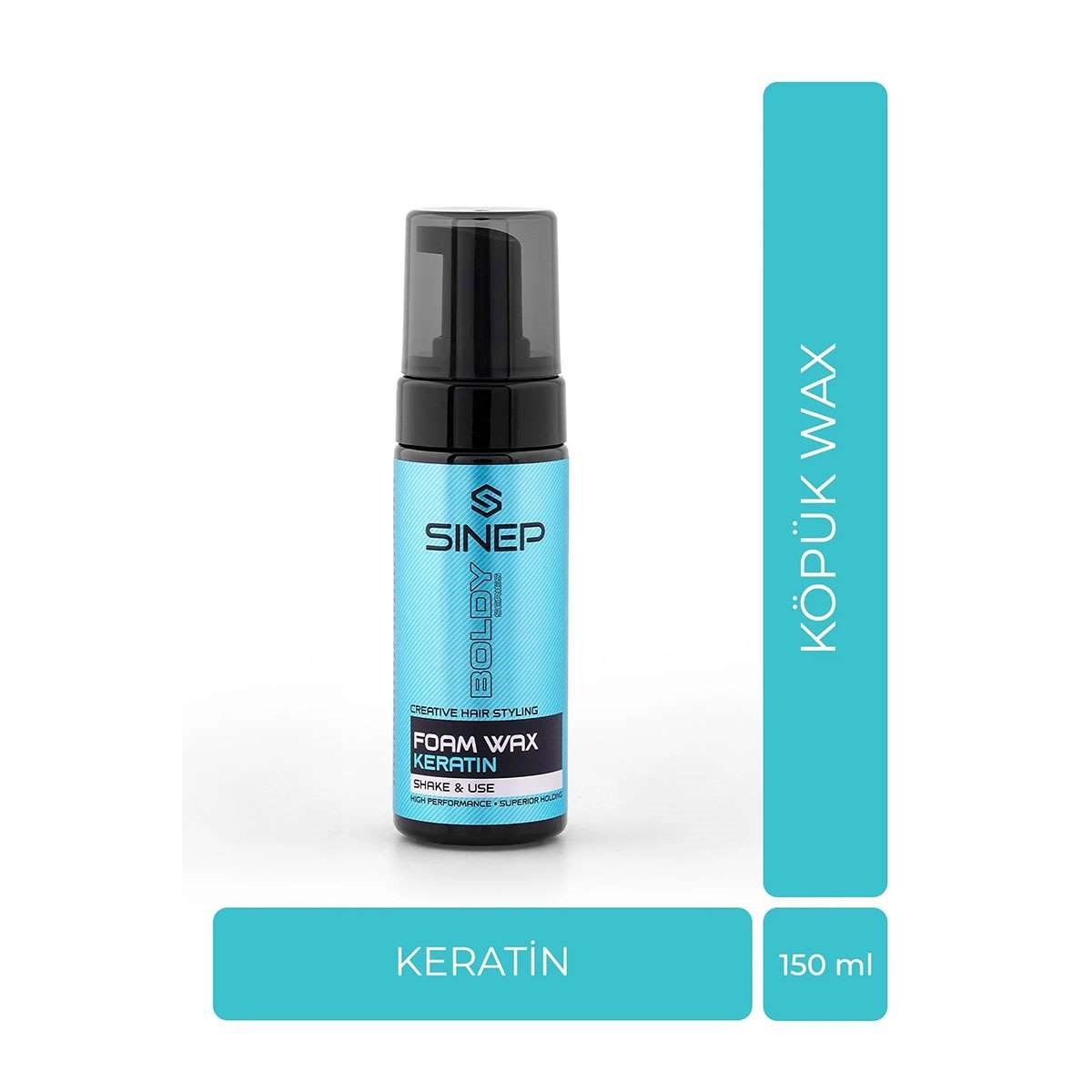 Sinep Saç Şekillendirici Köpük Wax Keratinli 150 ml