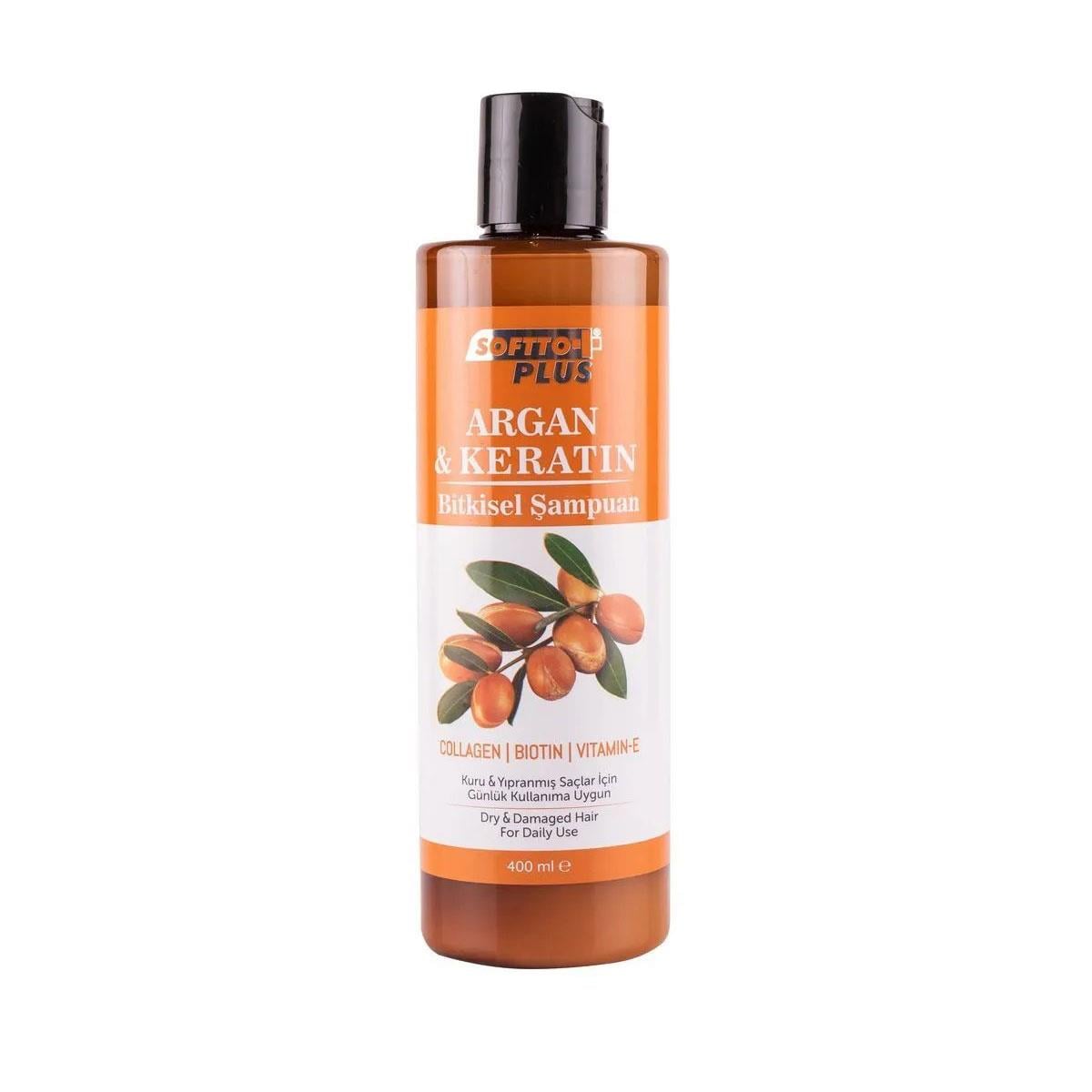 Softto Plus Şampuan Argan ve Keratin 400 ml