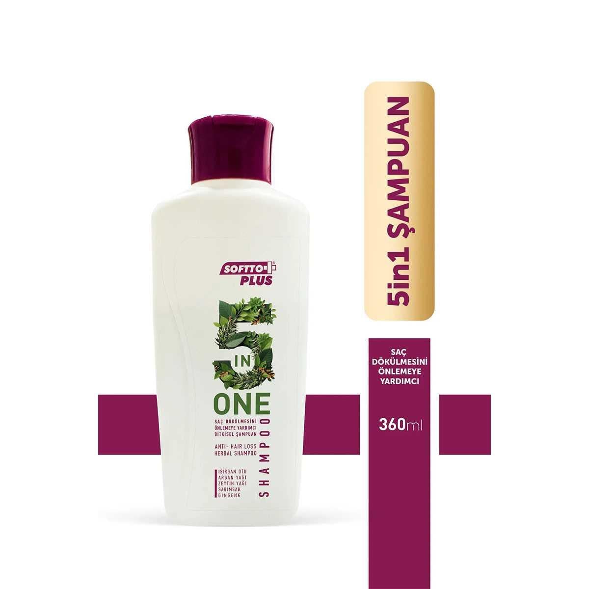 Softto Plus Şampuan Saç Dökülmesini Önlemeye Yardımcı 360 ml