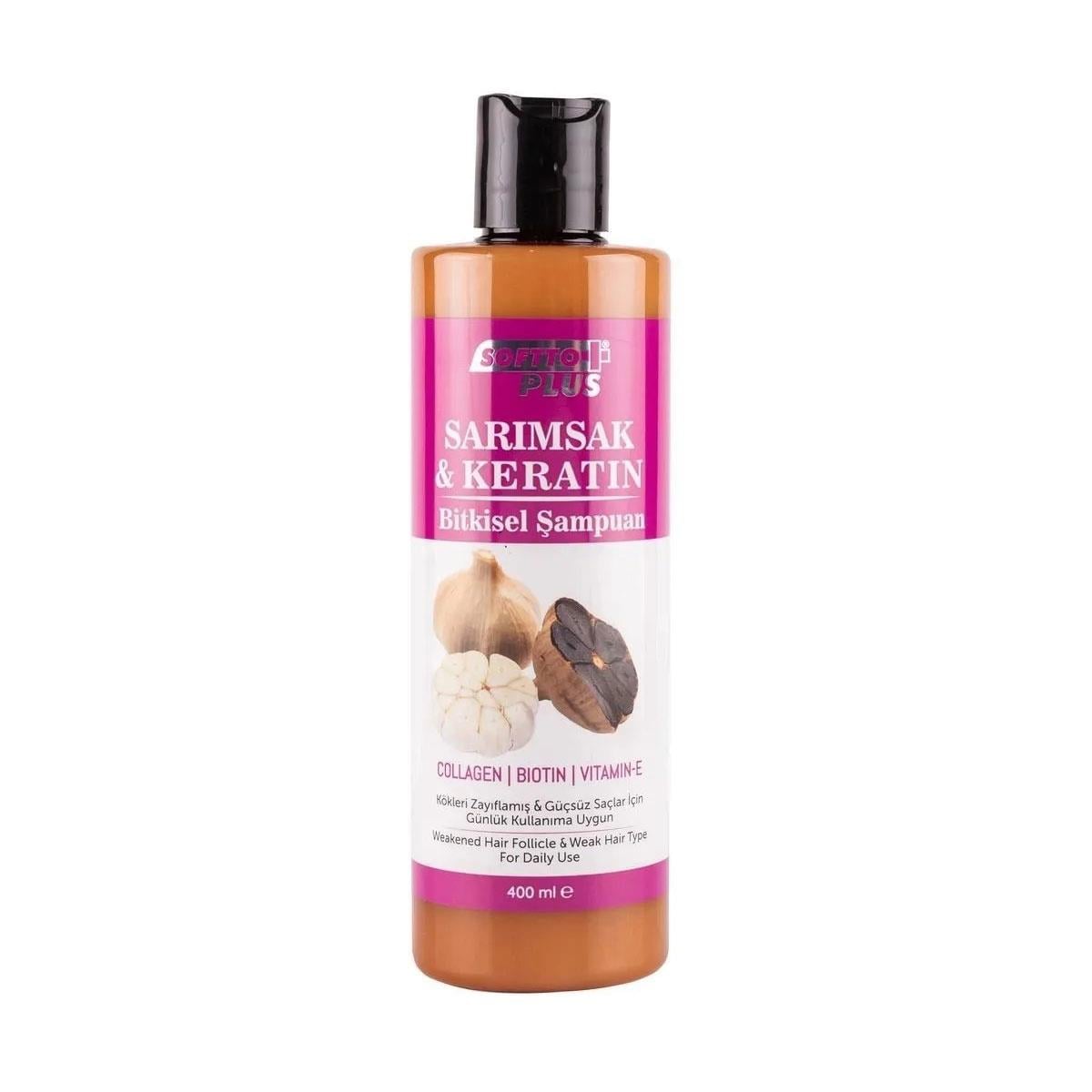 Softto Plus Şampuan Sarımsak ve Keratin 400 ml