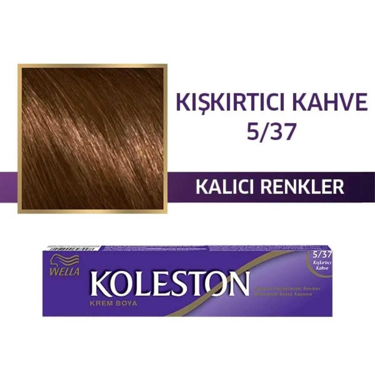 Wella Koleston Tüp Boya 5-37 Kışkırtıcı Kahve