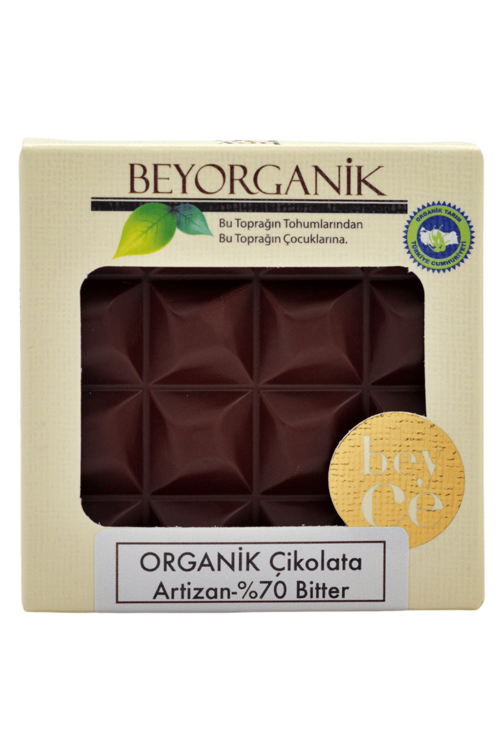 Beyorganik Organik Artizan Çikolata %70 Bitter 40 gr
