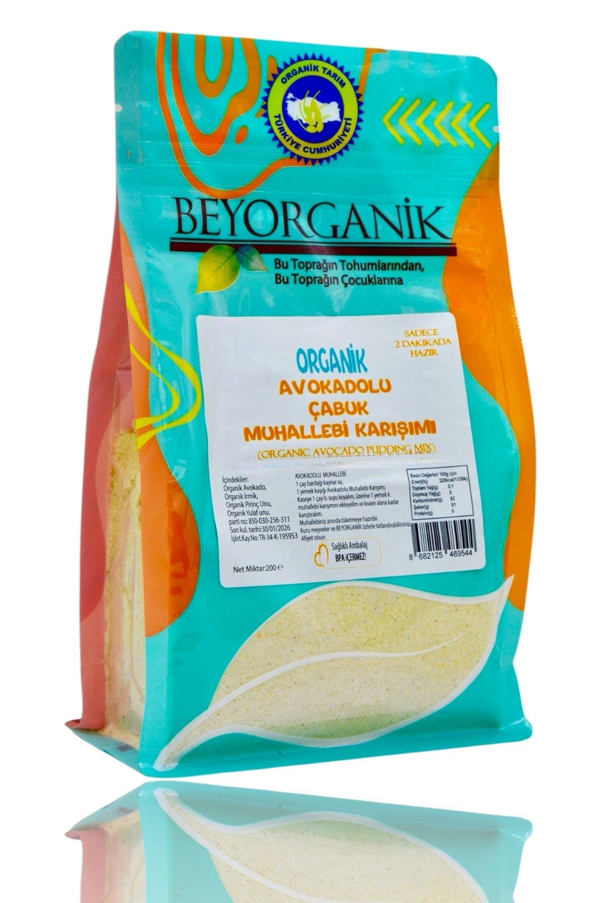 Beyorganik Organik Avakadolu Muhallebi Karışımı 200 gr 