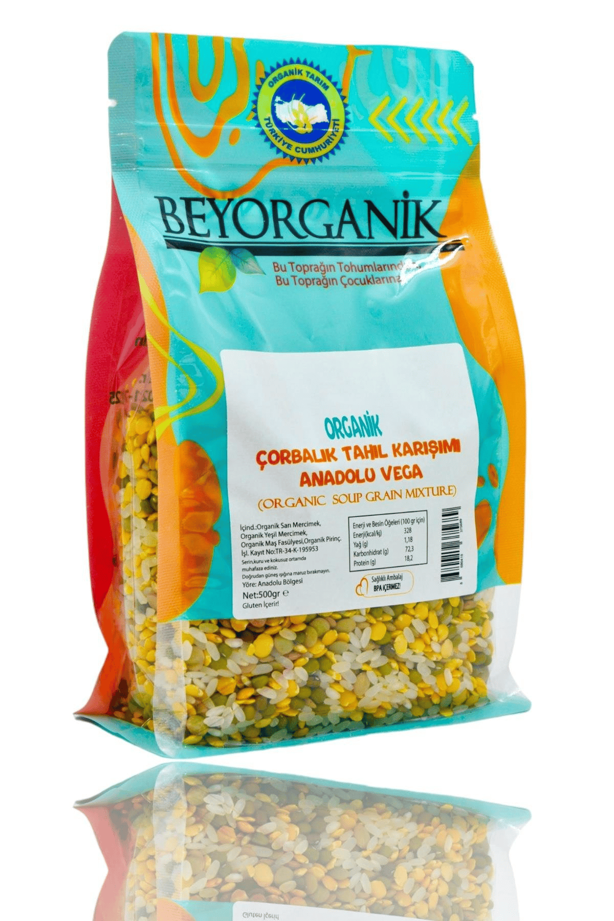 Beyorganik Organik Çorbalık Tahıl Karışımı Anadolu Vega 500 gr