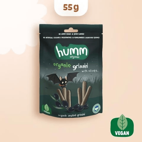Humm Organik Vegan Zeytinli Grissini 55 gr