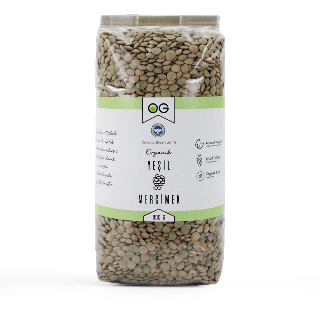 OG Natural Organik Yeşil Mercimek 800 gr