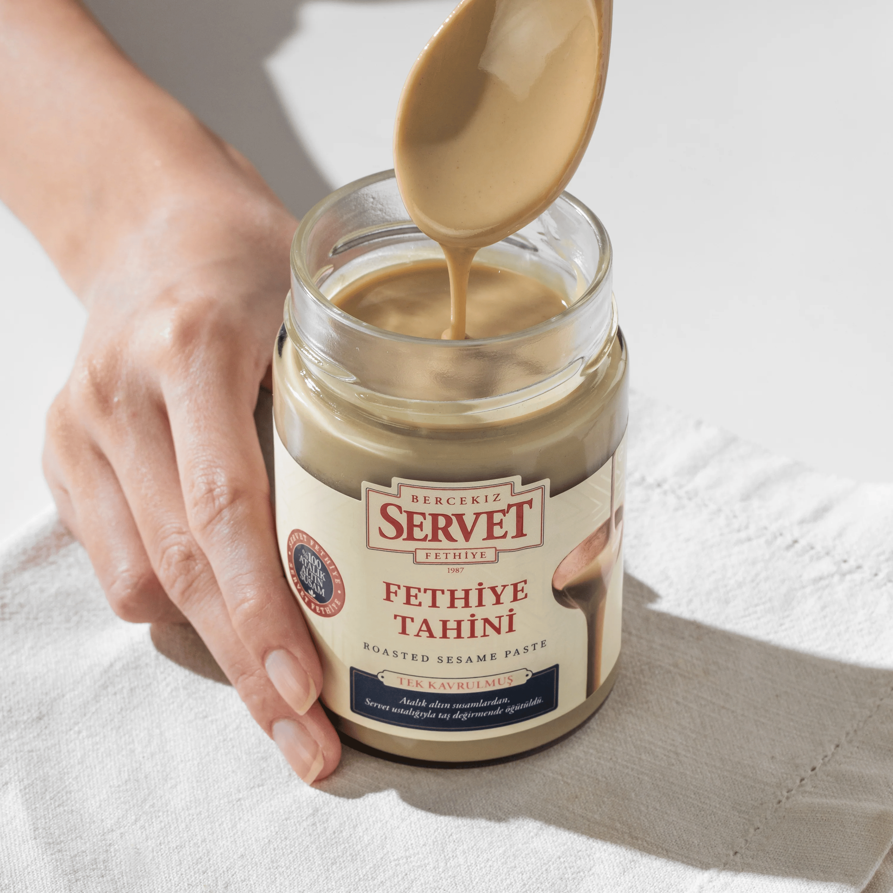 Servet Tek Kavrulmuş Taze Tahin 300 gr
