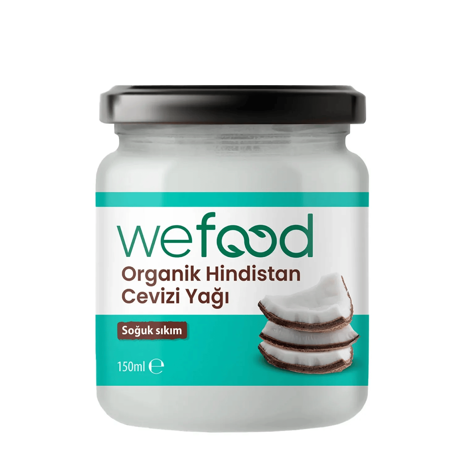 Wefood Organik Hindistan Cevizi Yağı 150 ml & Soğuk Sıkım