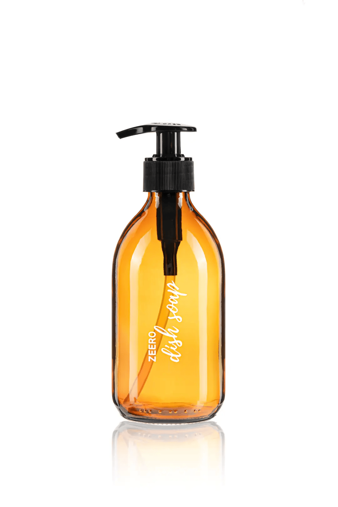 Zeero Amber Cam Bulaşık Deterjanı & Sıvı Sabun Şişesi 300 ml