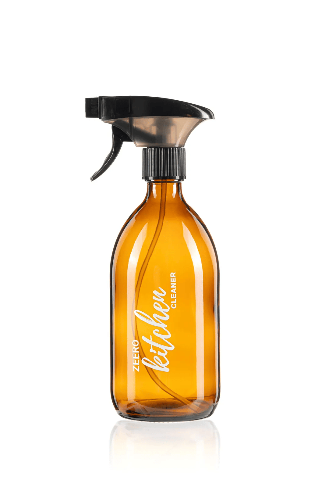 Zeero Amber Cam Sprey Şişesi 500 ml & Kitchen Cleaner Yazılı