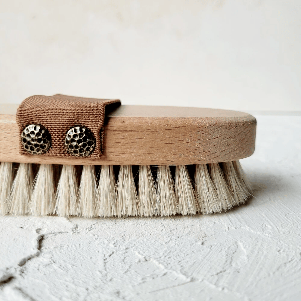 Zeero Doğal At Kılı Vücut Fırçası & Kuru Fırçalama