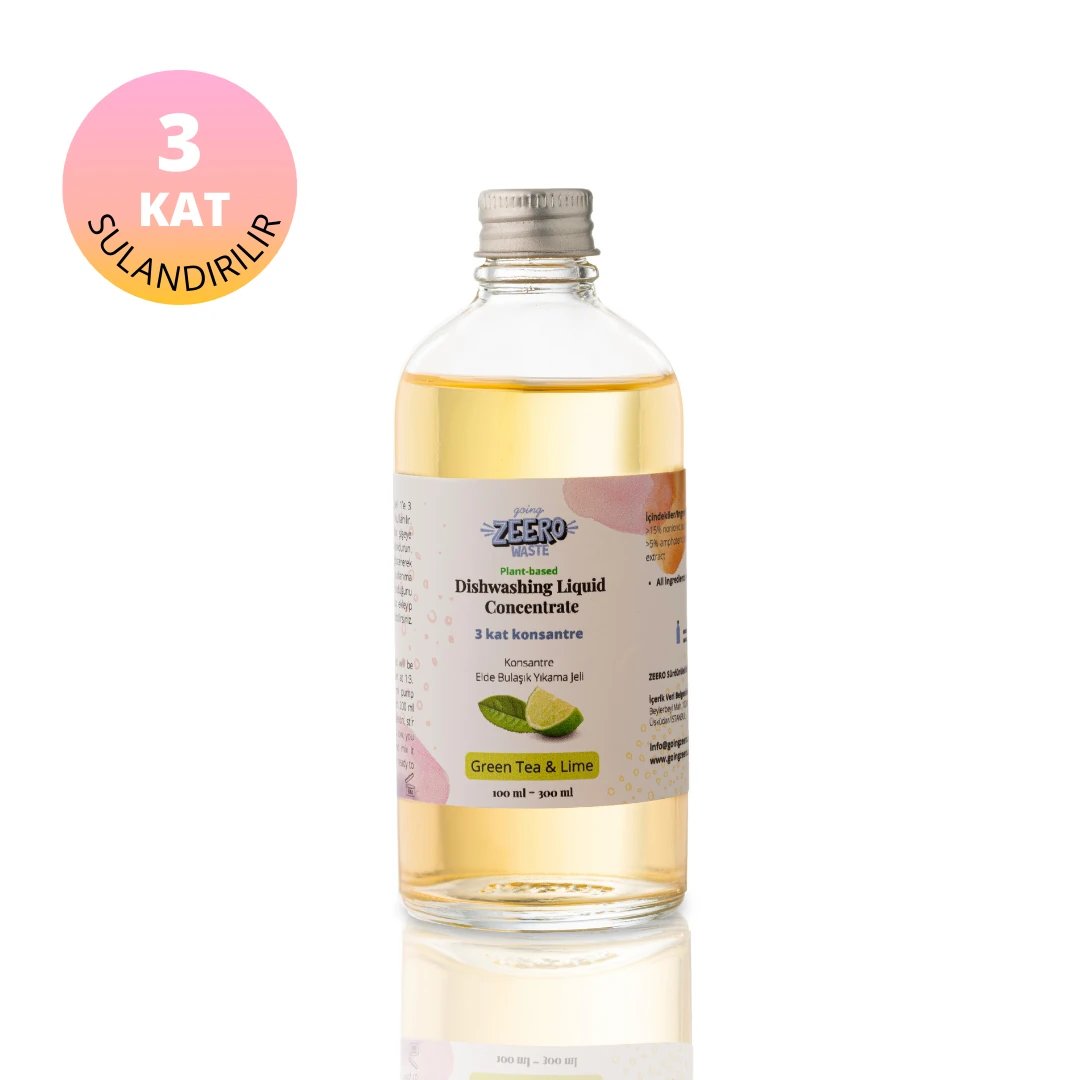 Zeero Elde Bulaşık Yıkama Deterjanı & Süper Konsantre & Okaliptus Lime