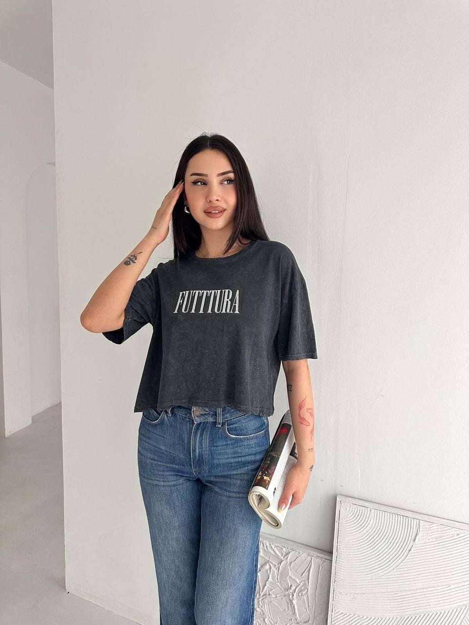 Futtura Baskılı Yıkamalı Basic