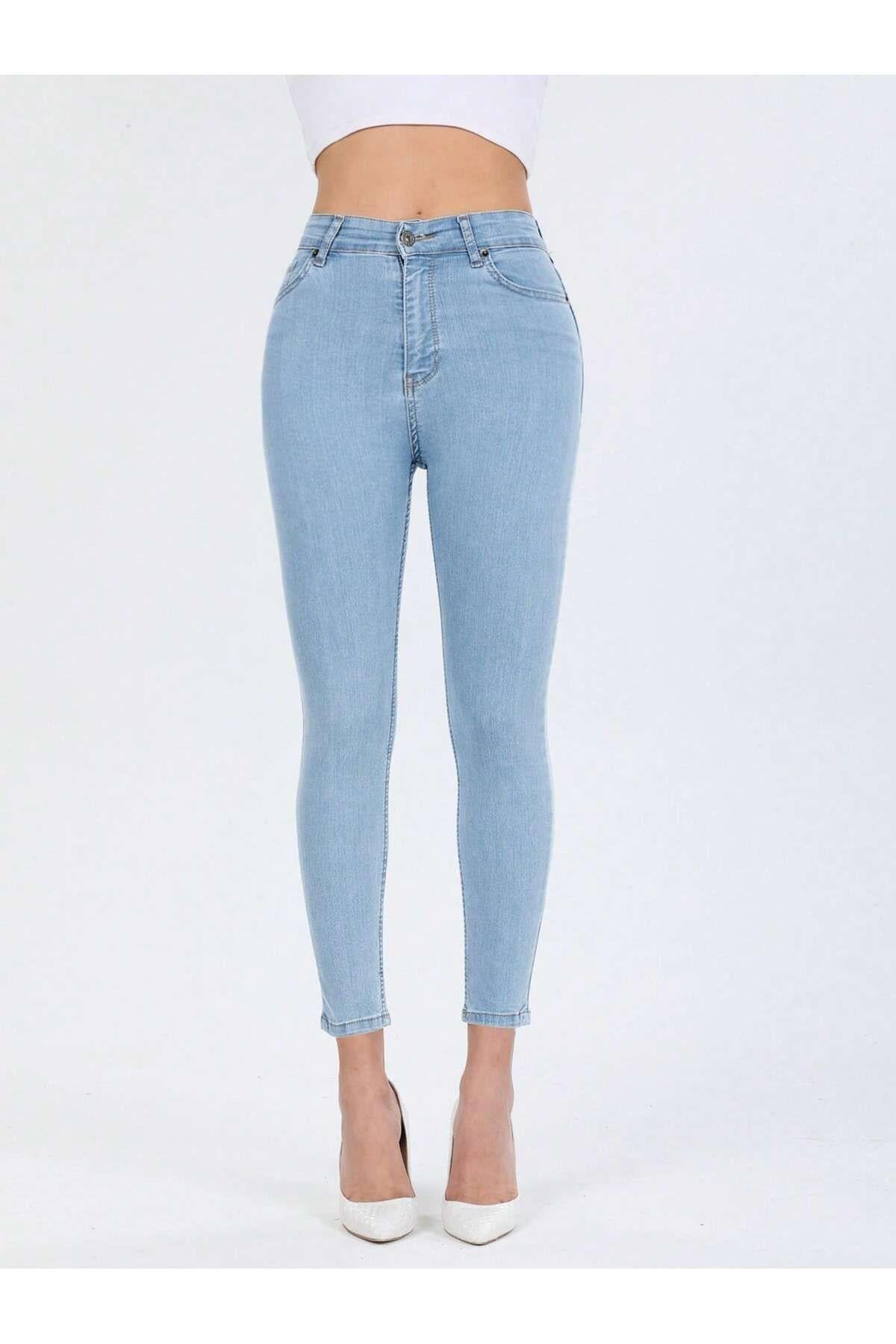 Skinny Jean Likralı Kadın Kot Pantolon
