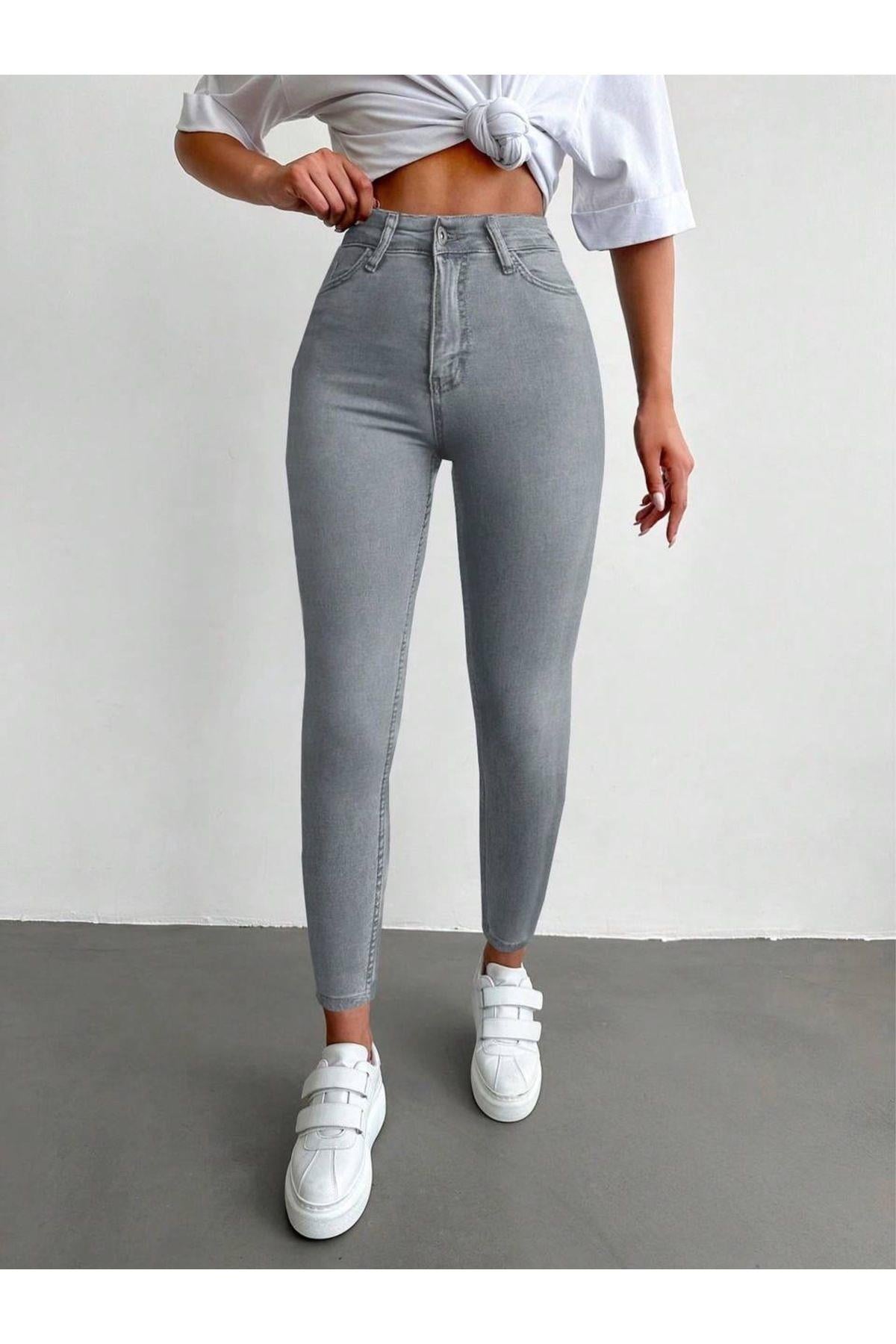 Skinny Jean Likralı Kadın Kot Pantolon