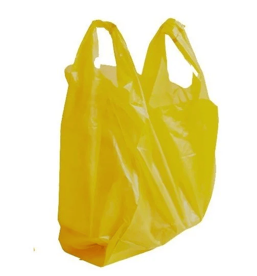 Sarı Market Poşeti Orta Boy 28x50 cm | 90'lı Paket