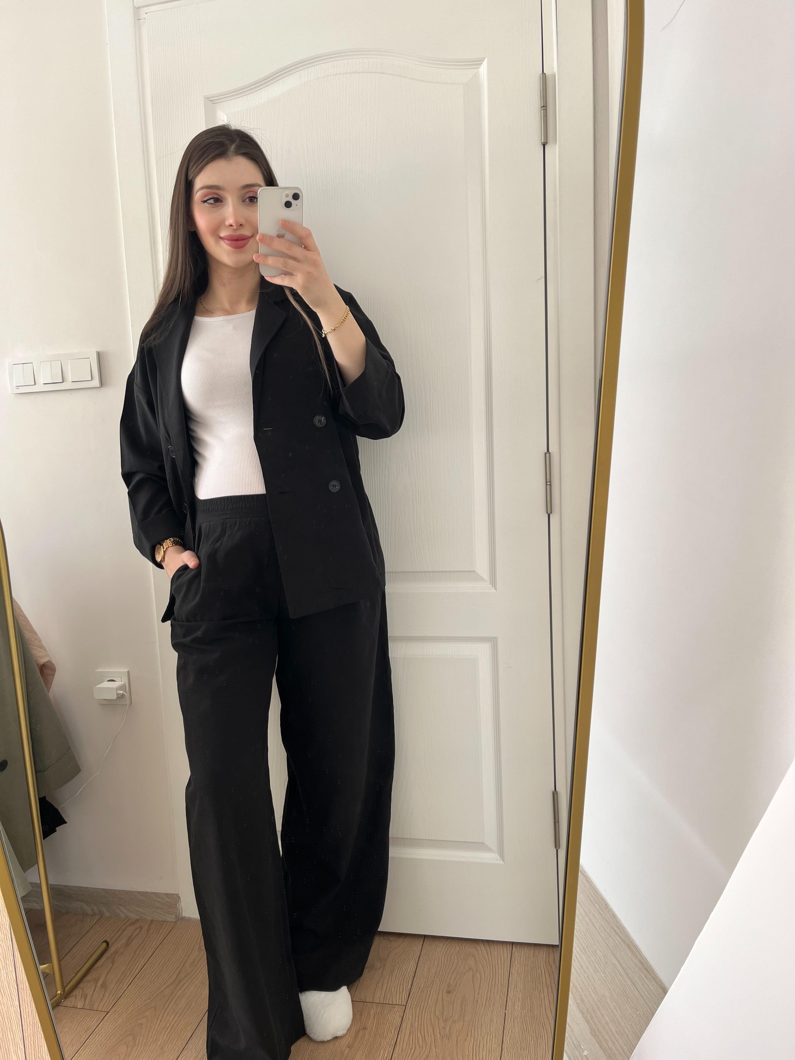 Siyah Ceket Pantolon Takım