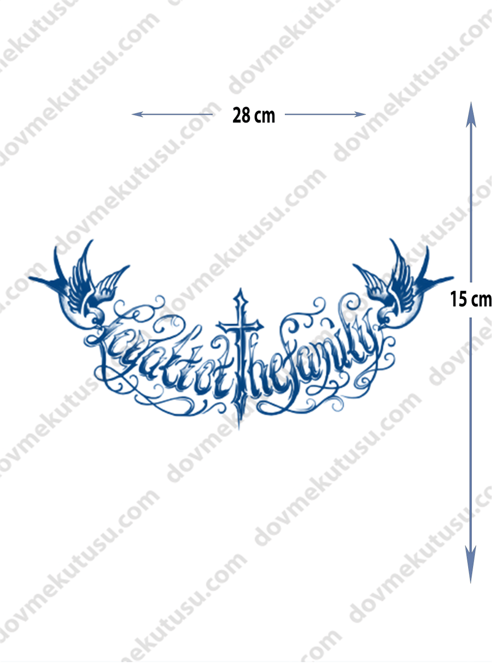 anka kuşu yarı kalıcı Gögüs Dövme 