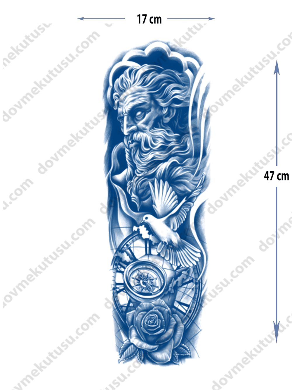 bilgelik figürü yarı kalıcı Kol Kaplamalı Dövme 