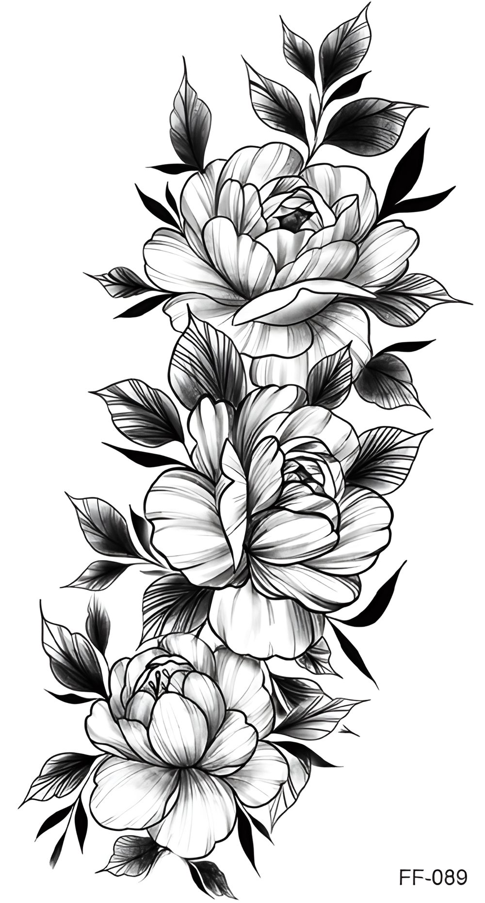 Çiçek doğa Geçici Dövme 