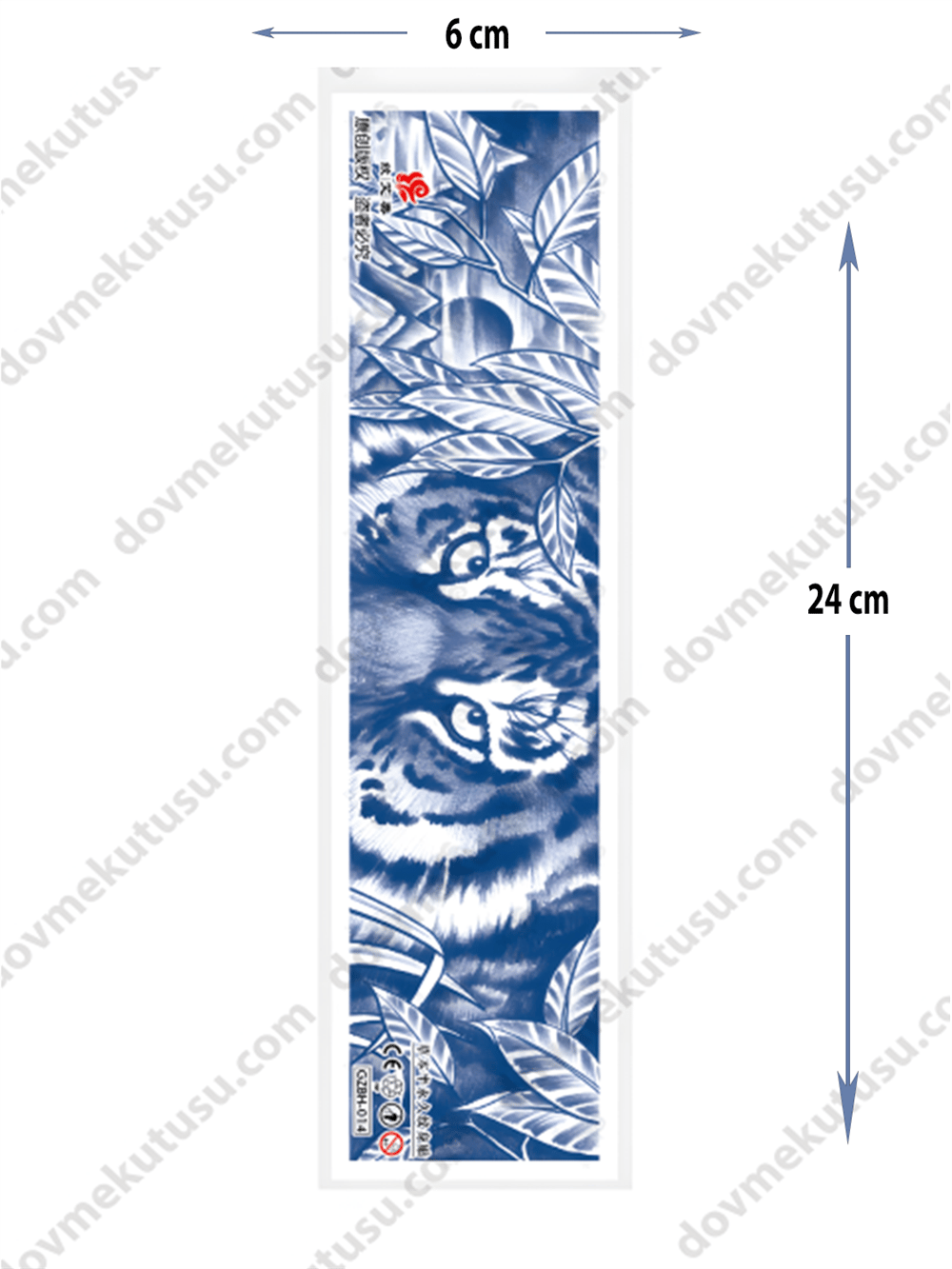 doğa kaplanı yarı kalıcı Şerit Dövme 