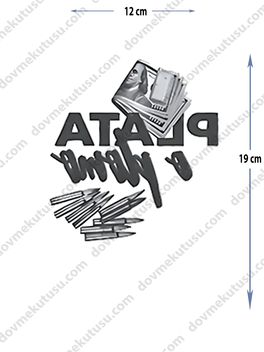 Geçici Dövme | Dolar ve Mermi Tasarımı – Para, Güç ve Riski Yansıtan Simge