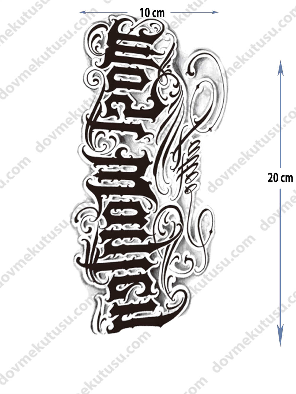 Geçici Dövme – Güç, Sadakat ve İnanç 3D Motifi ile Kararlılık, Bağlılık ve Ruhsal Dayanıklılığın Sembolü!